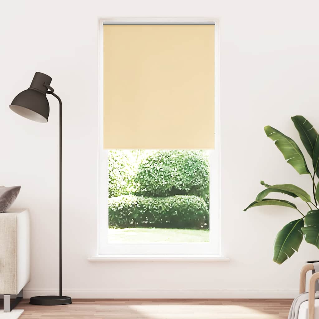 vidaXL Cortina de rolo blackout 84,4x175 cm, largura do tecido 80 cm, branca