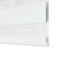 vidaXL Cortina Zebra 40,9x100 cm, Largura do tecido 36,7 cm, cinza