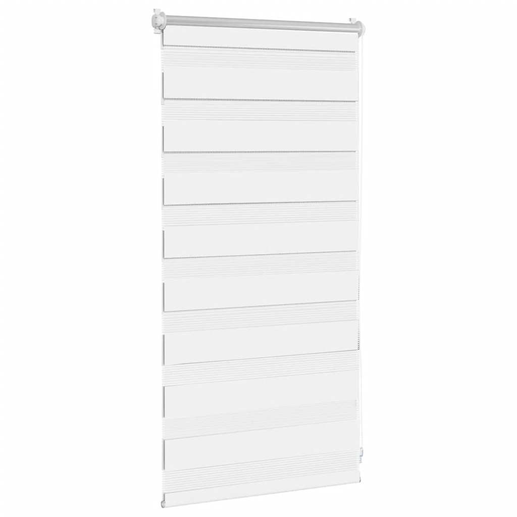 vidaXL Cortina Zebra 40,9x100 cm, Largura do tecido 36,7 cm, cinza