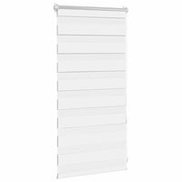 vidaXL Cortina Zebra 40,9x100 cm, Largura do tecido 36,7 cm, cinza