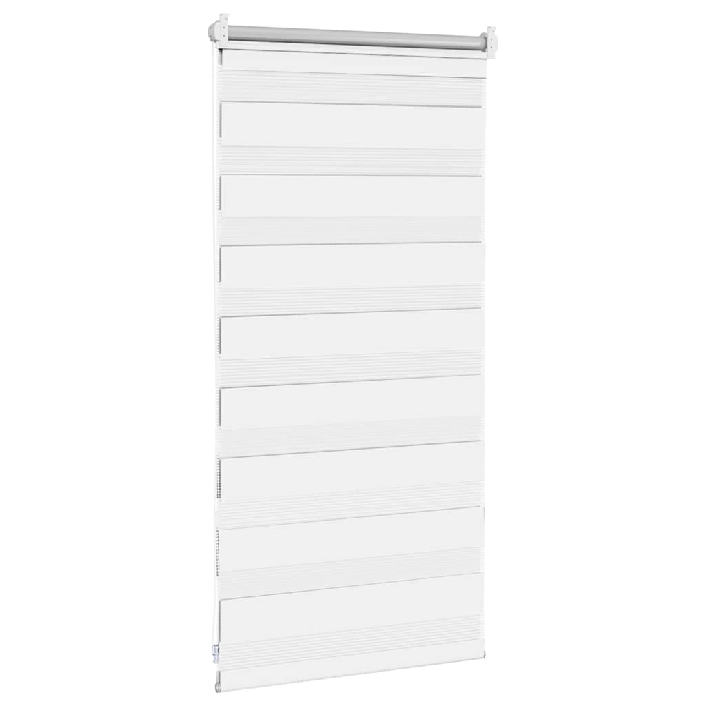 vidaXL Cortina Zebra 40,9x100 cm, Largura do tecido 36,7 cm, cinza