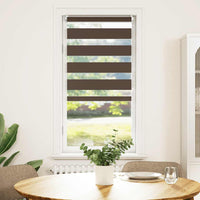 vidaXL Cortina Zebra 40,9x100 cm, Largura do tecido 36,7 cm, cinza