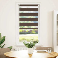 vidaXL Cortina Zebra 40,9x100 cm, Largura do tecido 36,7 cm, cinza