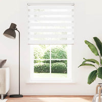 vidaXL Cortina Zebra 40,9x100 cm, Largura do tecido 36,7 cm, cinza