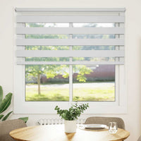 vidaXL Cortina Zebra 40,9x100 cm, Largura do tecido 36,7 cm, cinza