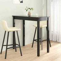 vidaXL Mesa de bar em MDF preto 115x55x107 cm