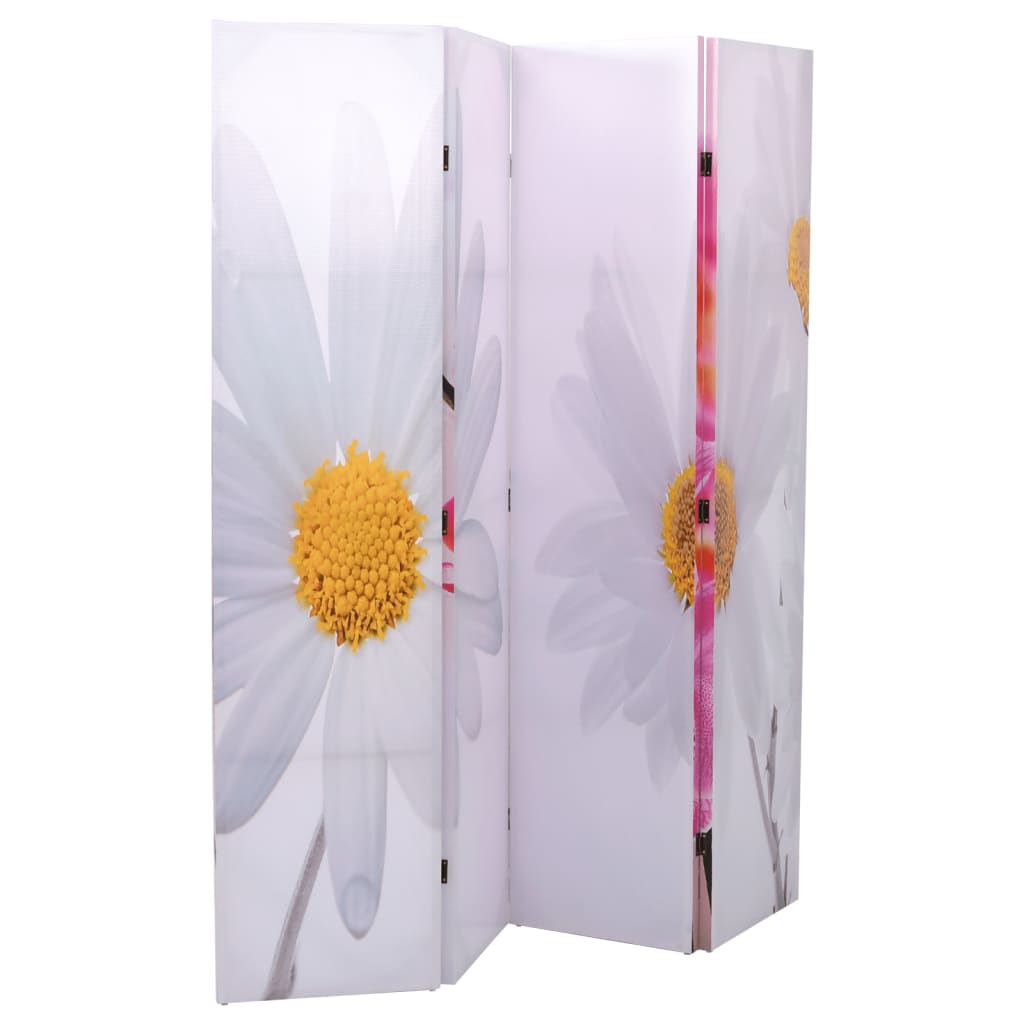vidaXL Biombo dobrável com estampa de praia 120x170 cm