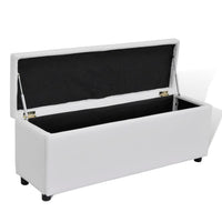 vidaXL Banco de arrumação 118x44x44 cm branco