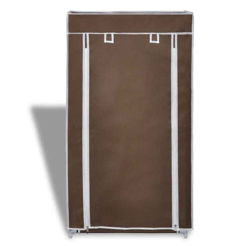 vidaXL Armário p/ sapatos com cobertura 58x28x106cm tecido preto