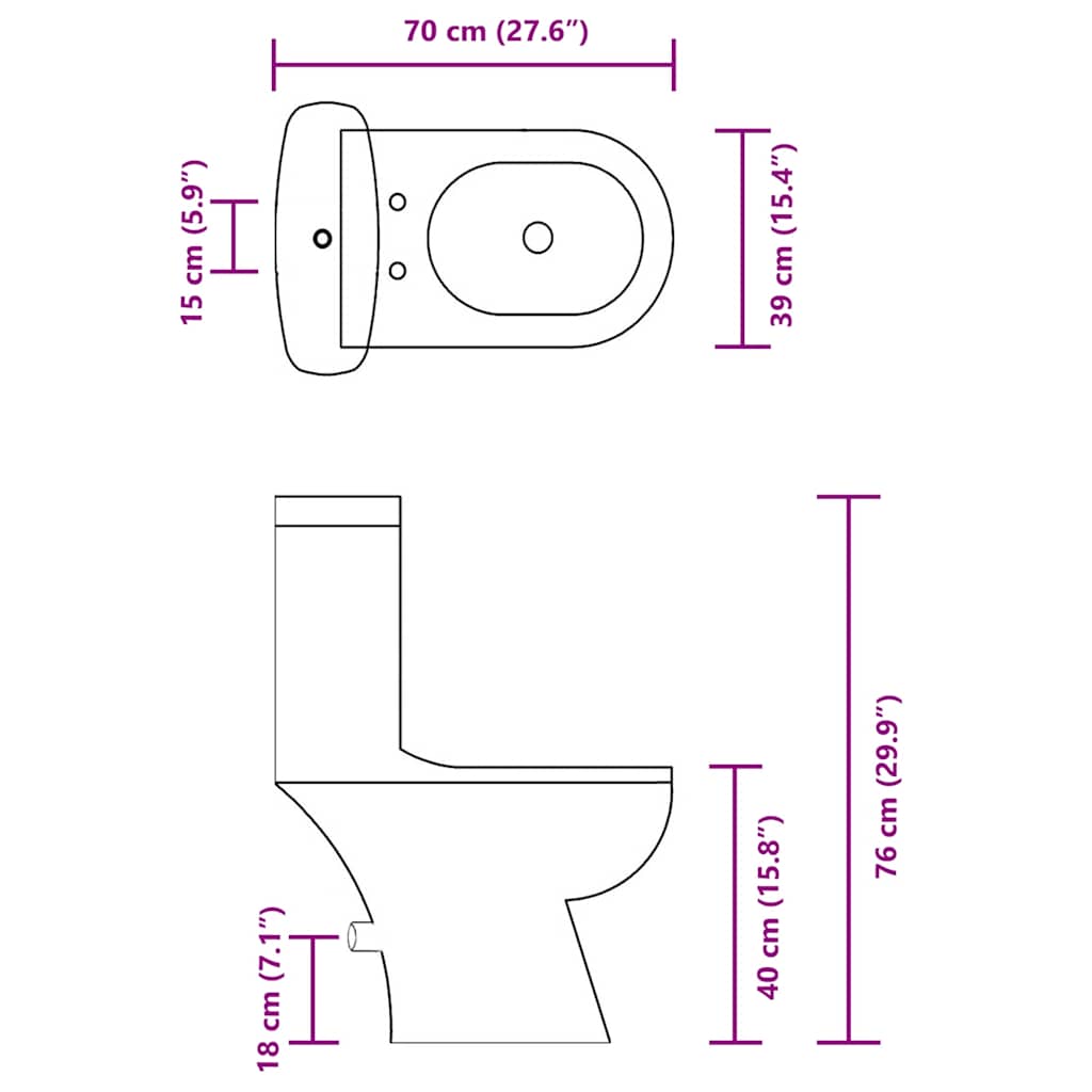 240549 Sanita com cisterna branco