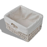 vidaXL Prateleira de parede 60x23,5x33 cm madeira de paulownia branco