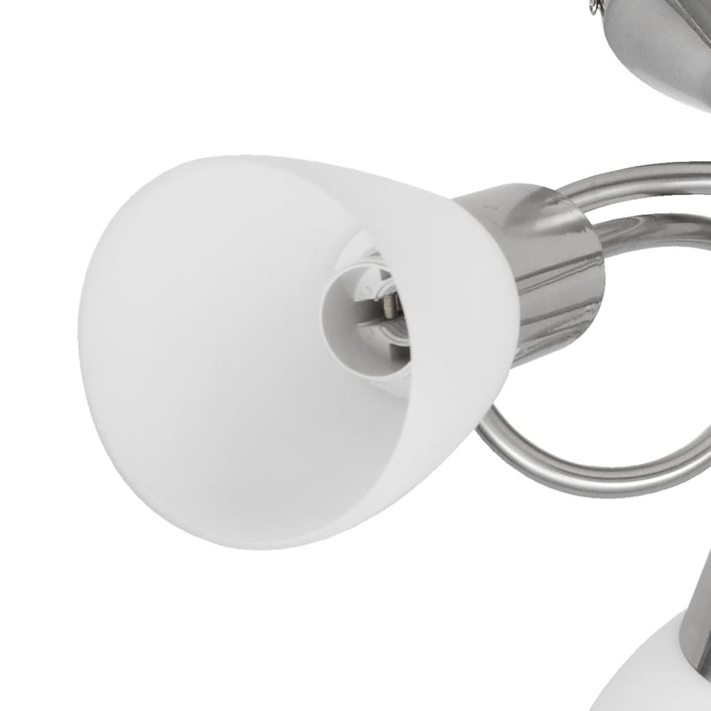 Candeeiro de teto com tonalidades de vidro para 3 lâmpadas E14