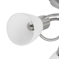 Candeeiro de teto com tonalidades de vidro para 3 lâmpadas E14