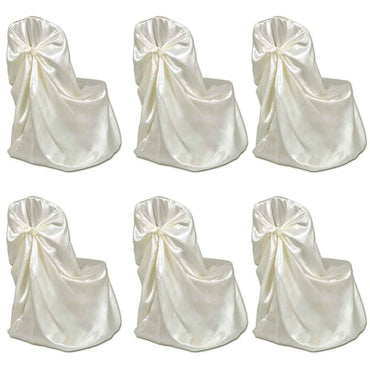 Capa de cadeira para casamento, banquete, em branco, 6 peças