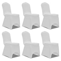 vidaXL Capa extensível para cadeira 4 pcs branco