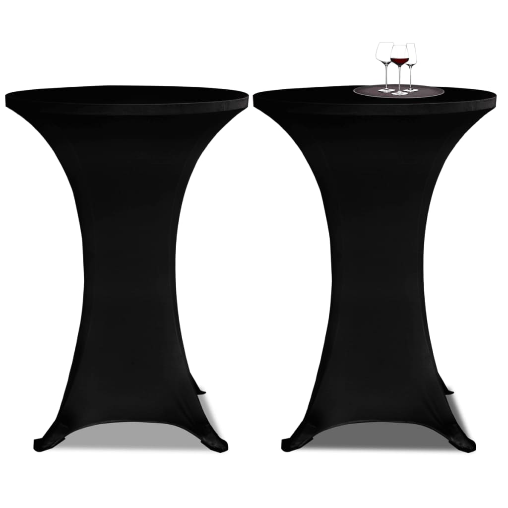 vidaXL Capa extensível para mesa 2 pcs 60 cm antracite