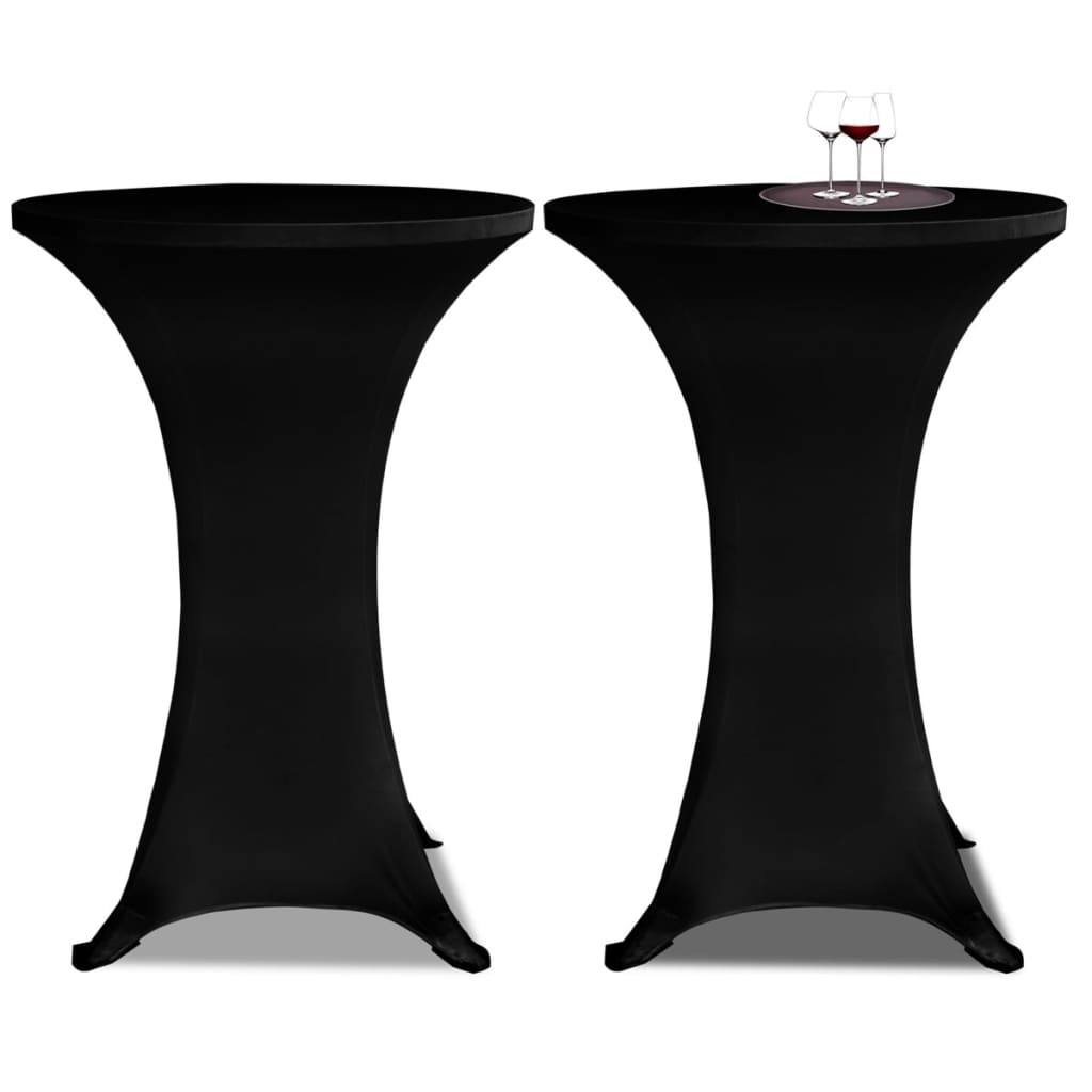 vidaXL Capa extensível para mesa 2 pcs 60 cm antracite