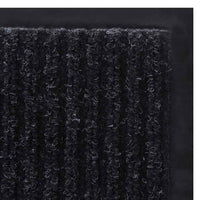 vidaXL Tapete de porta preto 90 x 60 cm em PVC