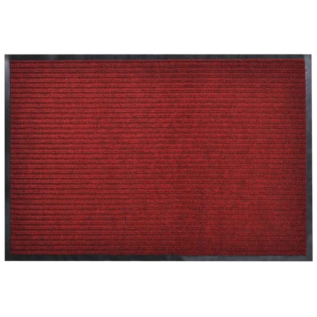 vidaXL Tapete de porta preto 90 x 60 cm em PVC