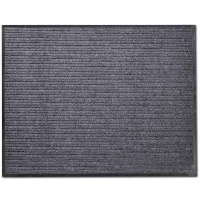 vidaXL Tapete de porta preto 90 x 60 cm em PVC