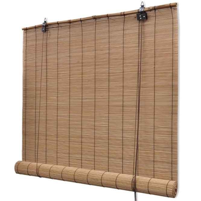 Estore de enrolar 80 x 160 cm bambu natural