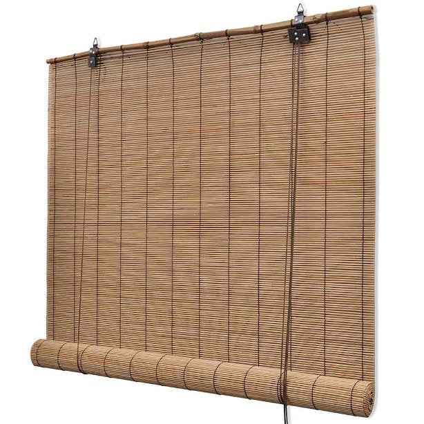 Estore de enrolar 80 x 160 cm bambu natural