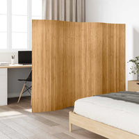 vidaXL Biombo/divisória de sala largura 250 cm altura 165 cm bambu natural