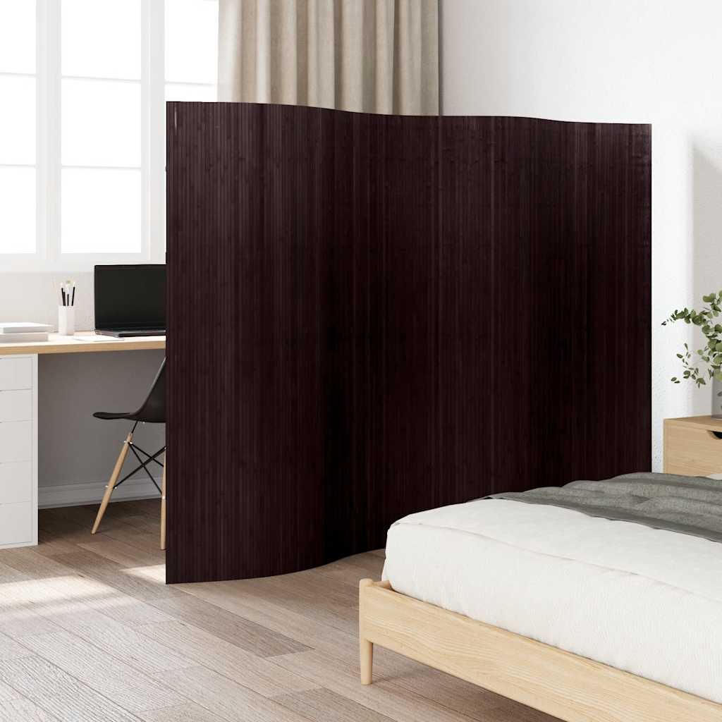 vidaXL Biombo/divisória de sala largura 250 cm altura 165 cm bambu natural