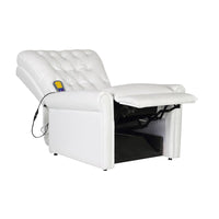 vidaXL Cadeira de Massagem Elétrica Branco creme 78 x 148 x 71 cm