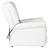 vidaXL Cadeira de Massagem Elétrica Branco creme 78 x 148 x 71 cm