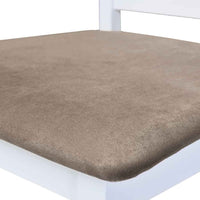 vidaXL Bancos de bar 2 pcs tecido branco