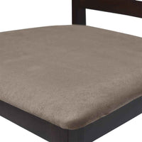 vidaXL Bancos de bar 2 pcs tecido castanho