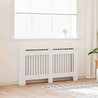 Capa de aquecedor / armário de aquecimento 112 cm, MDF branco