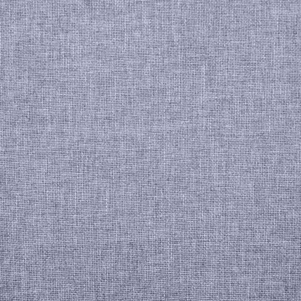 vidaXL Sofá de 2 lugares em tecido cinzento claro