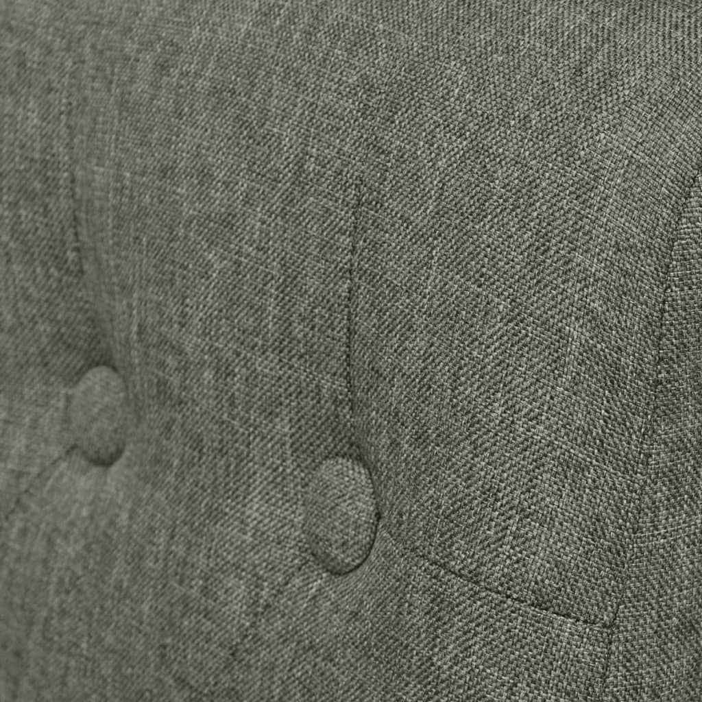 vidaXL Cadeiras de jantar 2 pcs tecido cinzento-claro