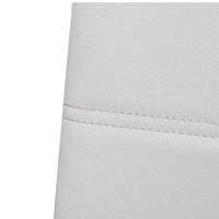 vidaXL Cadeiras de jantar cantilever 2 pcs couro artificial branco