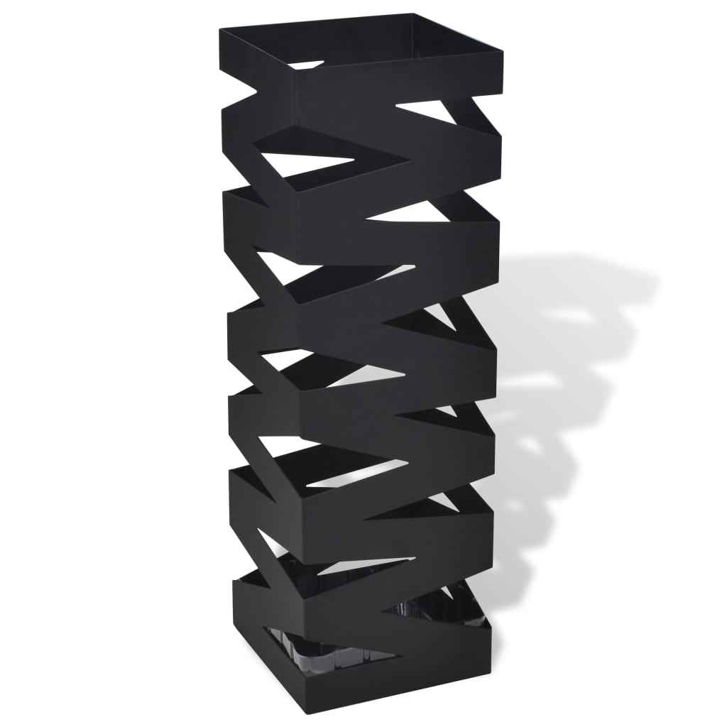 Suporte guarda-chuvas/de armazenamento quadrado branco aço 48,5 cm
