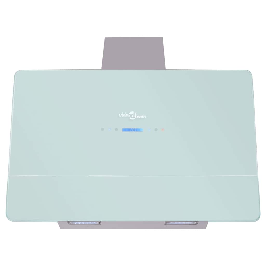 vidaXL Exaustor c/ ecrã tátil 900 mm branco