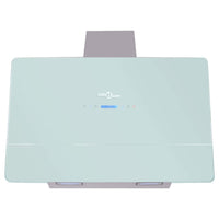 vidaXL Exaustor c/ ecrã tátil 900 mm branco