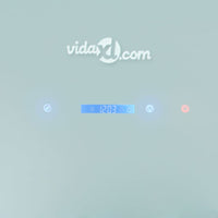 vidaXL Exaustor c/ ecrã tátil 900 mm branco