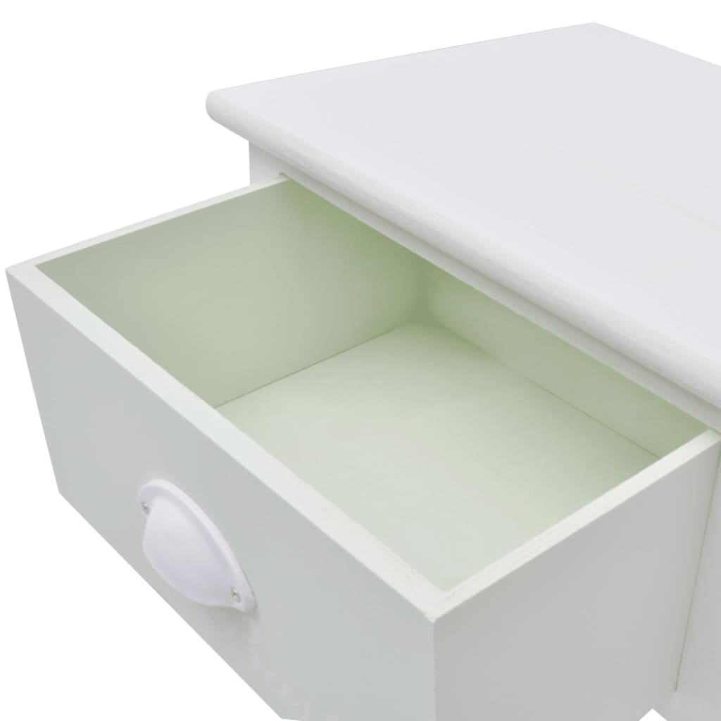 vidaXL Mesas de cabeceira 2 pcs estilo francês madeira