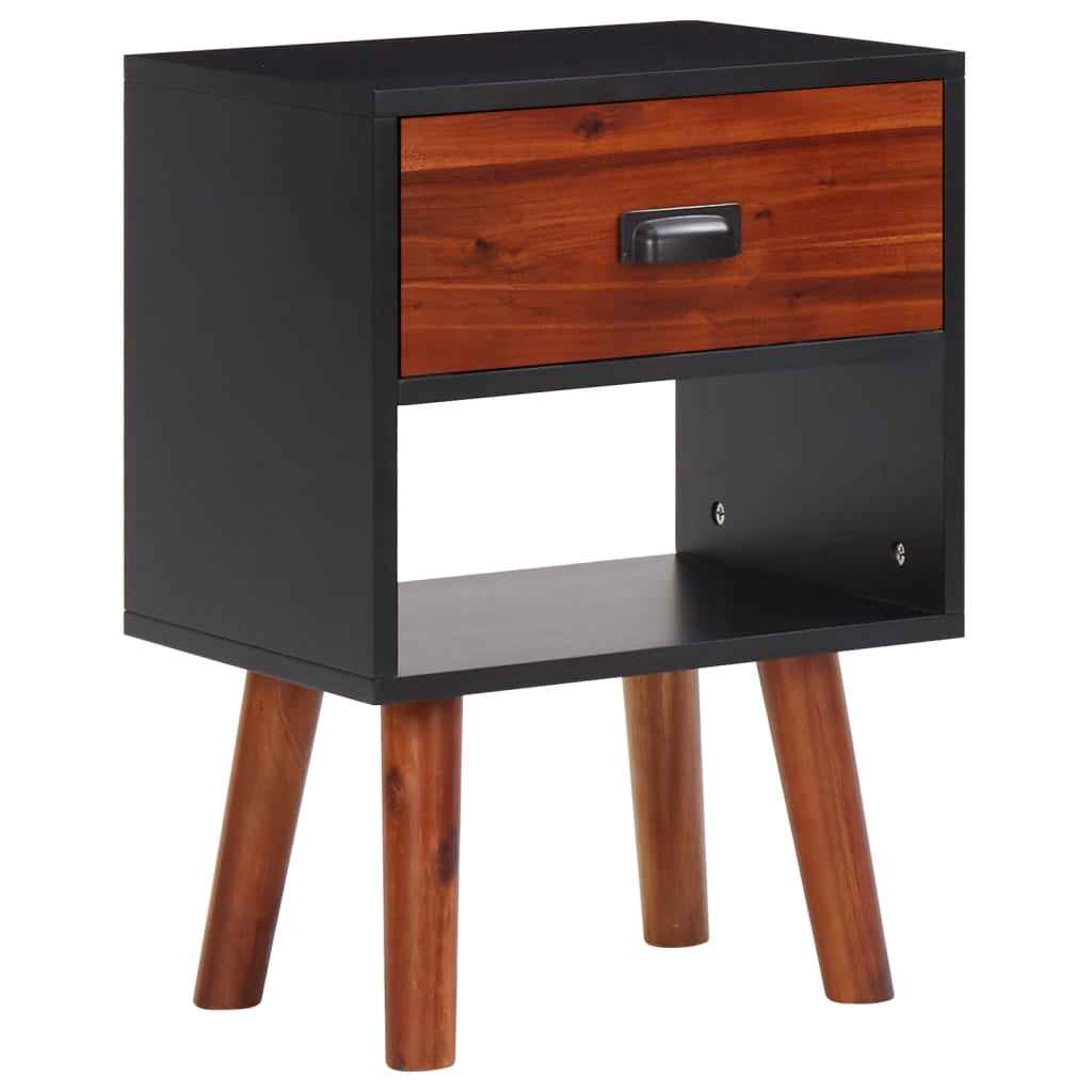 vidaXL Mesa de cabeceira 40x30x57 cm madeira de acácia maciça