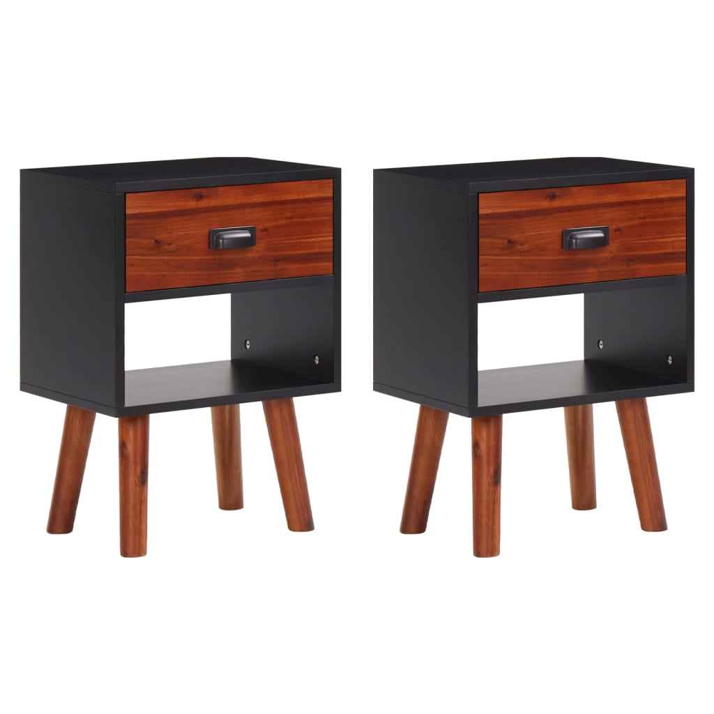 vidaXL Mesa de cabeceira 40x30x57 cm madeira de acácia maciça