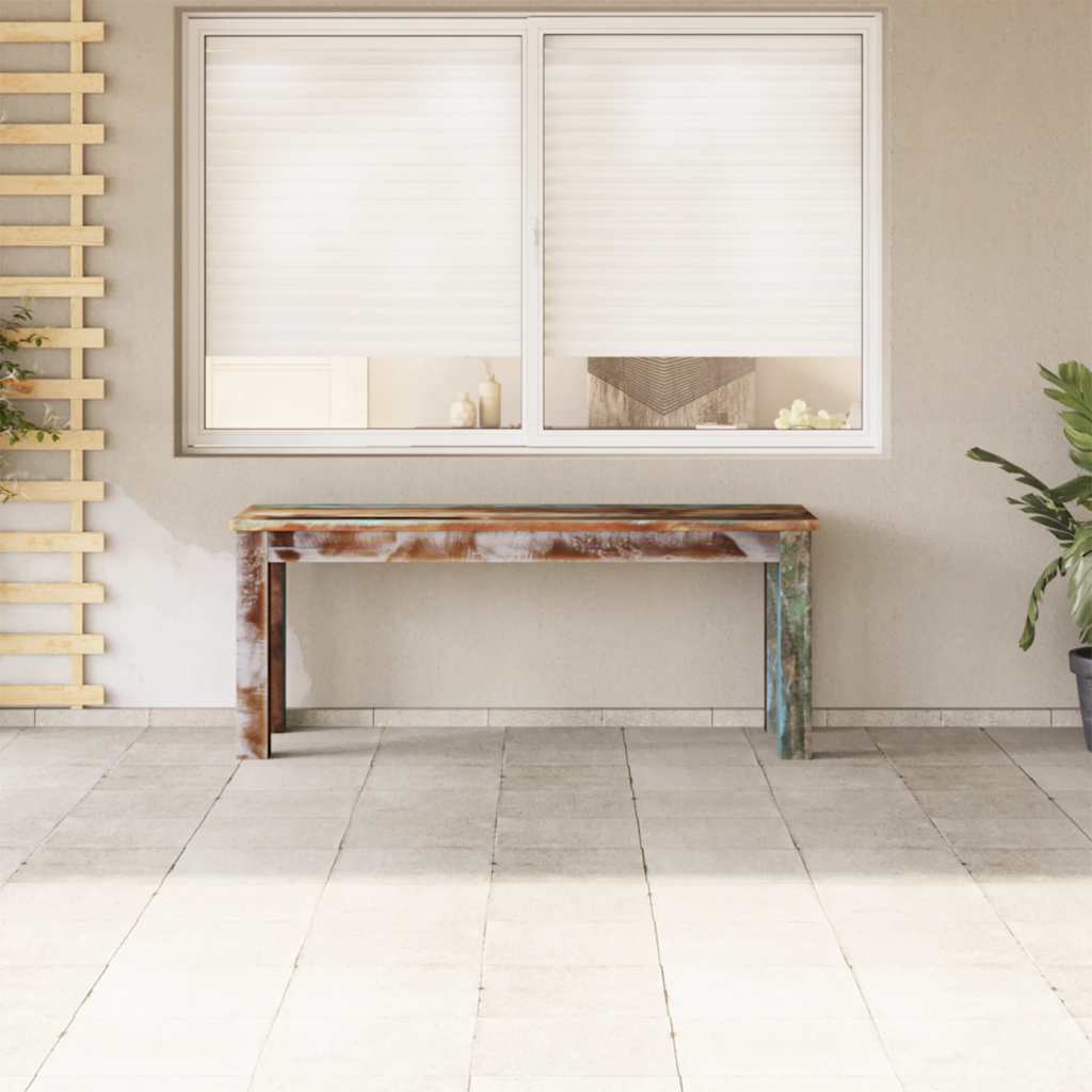 vidaXL Banco 110x35x45 cm madeira reciclada maciça