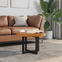 vidaXL Mesa de centro em resina de teca 60 cm