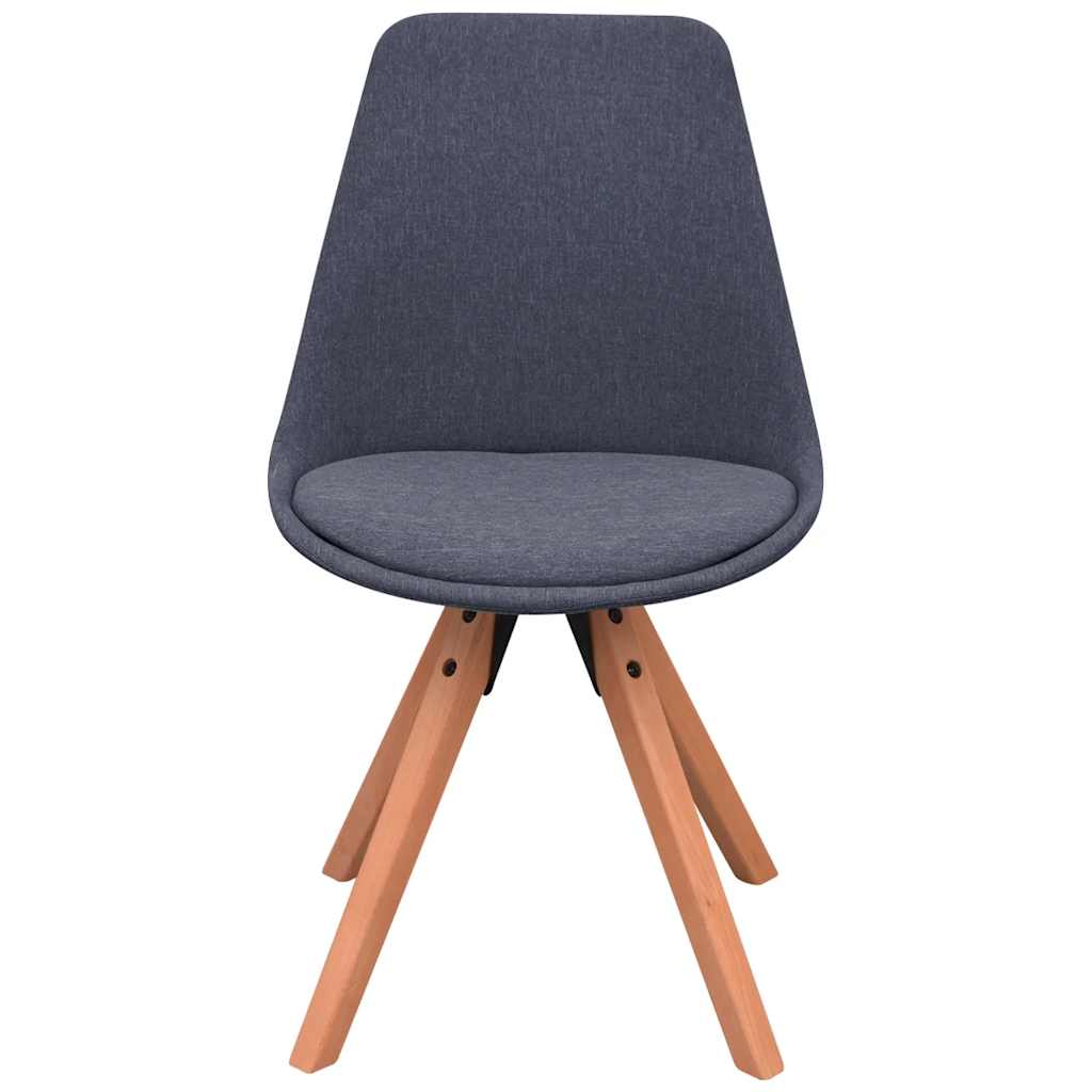 vidaXL Cadeiras de jantar 2 pcs tecido cinzento-escuro