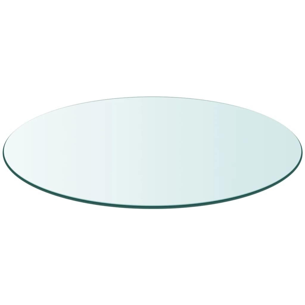 vidaXL Tampo de mesa em vidro temperado, redondo, 300 mm