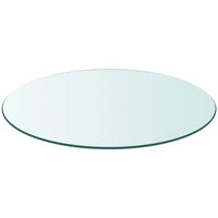 vidaXL Tampo de mesa em vidro temperado, redondo, 300 mm