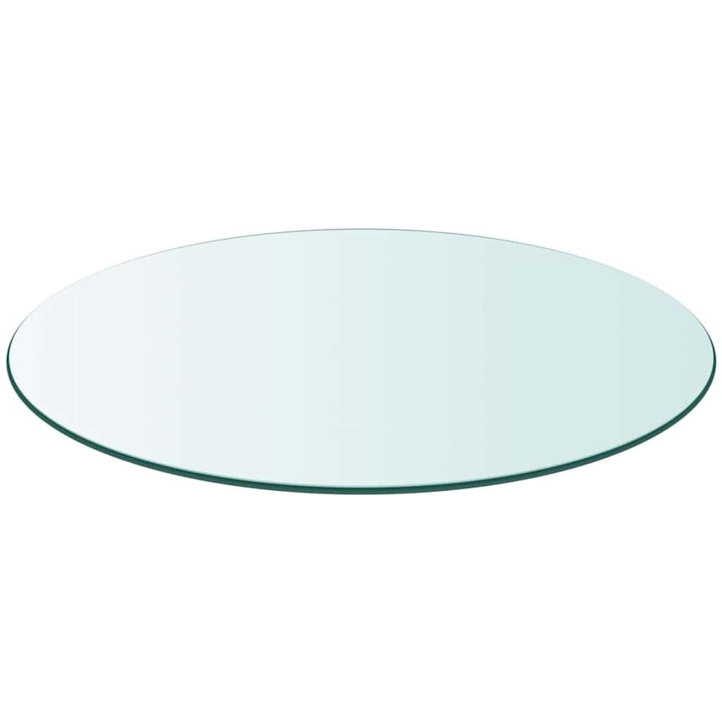vidaXL Tampo de mesa em vidro temperado, redondo, 300 mm