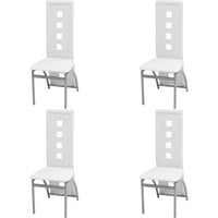 vidaXL Cadeiras de jantar 2 pcs couro artificial preto